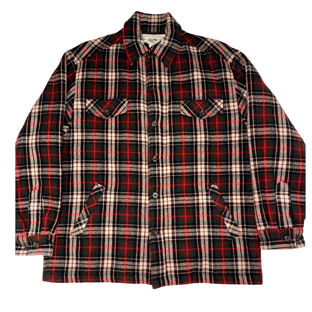 Gap Outdoor Spirit Vintage Large Plaid Wool Blend Barn Chore Quilted‎ Jacket L